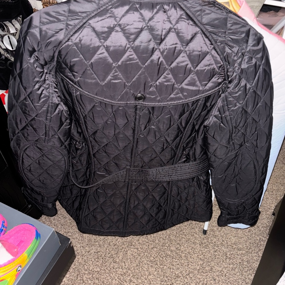 Burberry Black Jacket with Iconic Check Lining - Picture 2 of 6